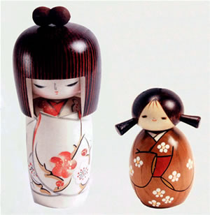 bambole giapponesi da collezione
